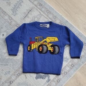 Express Boys Toddler Construction Truck Sweater SzS (4)
